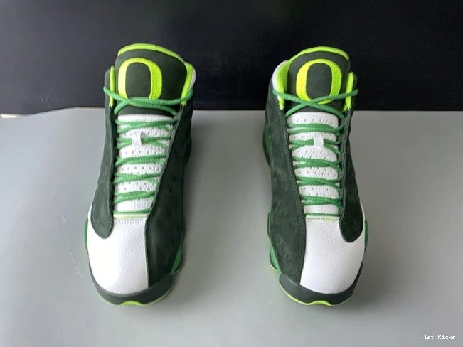 1st Kicks Jordan Retro AR4390 - 'Oregon Air Ducks' 13 PE 313 0814